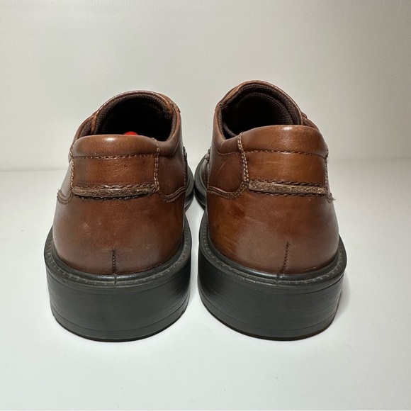 Ecco Brown Leather Oxford Loafers Lace Up Shoe Men’s Size 44 - Picture 6 of 8